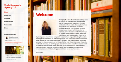 Dorrie Simmonds website screenshot