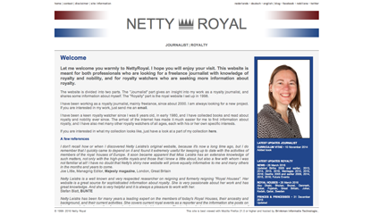 Netty Kraliyet web sitesi ekran görüntüsü